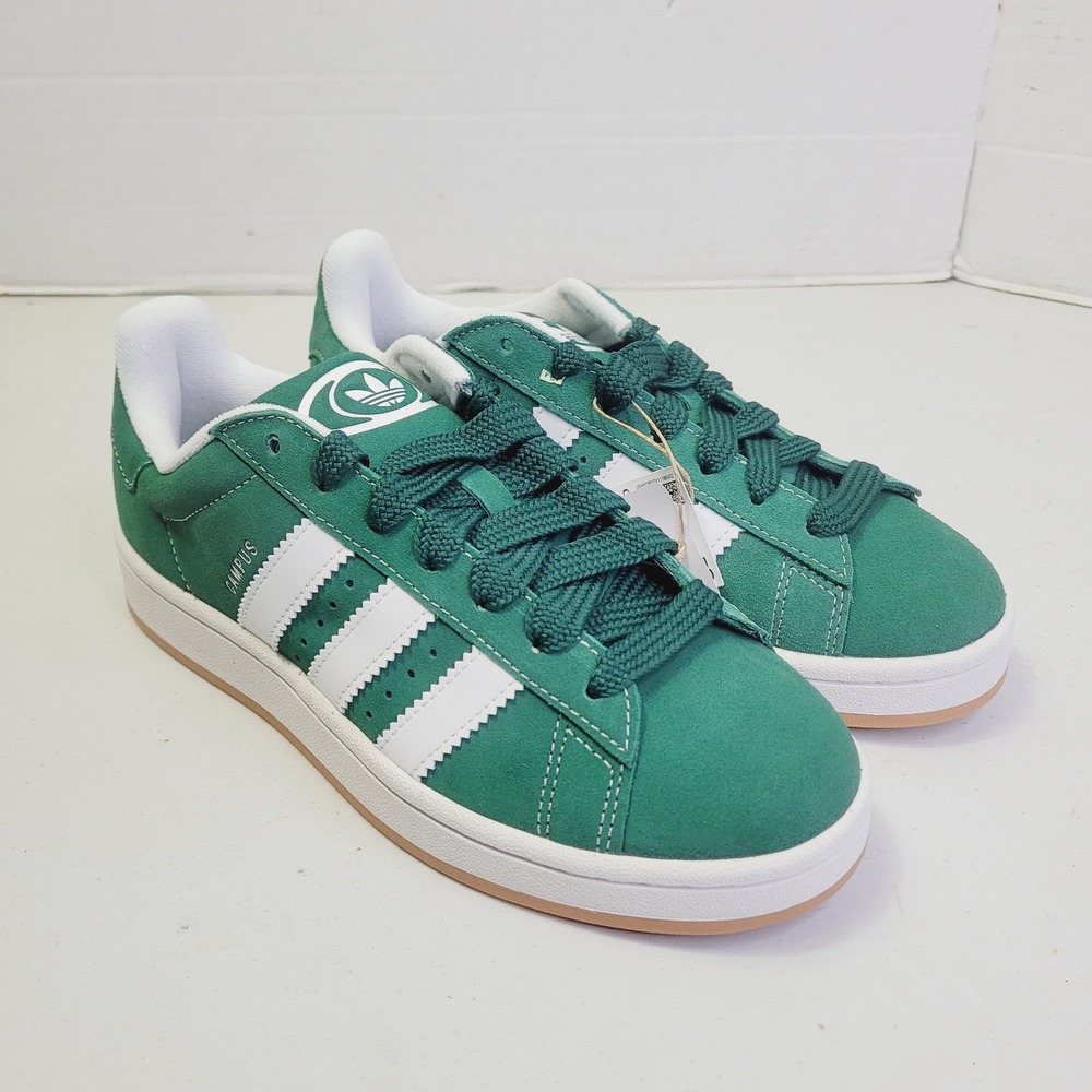 Adidas Men's Campus 00s Sneakers Size 6.5 Green White Suede Low Top‎ IH7492